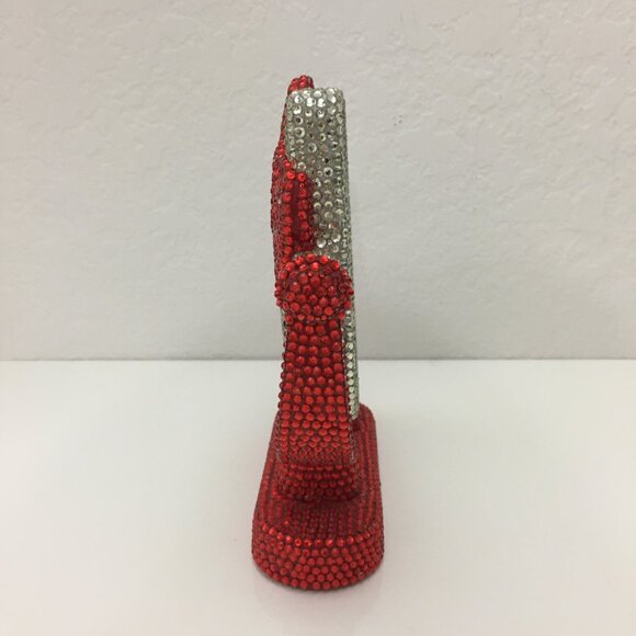 Hello Kitty Sparkling Flat Beaded Mirror Stand Up Adjustable Direction - Picture 5 of 13